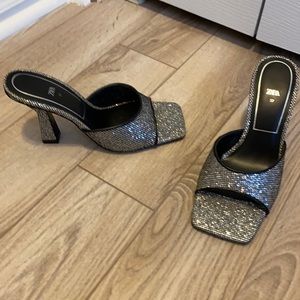 Zara silver shoes
